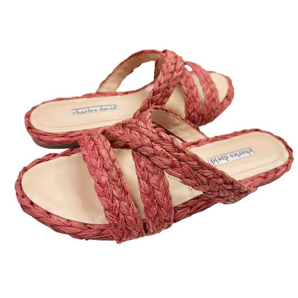 Charles David Woven Slip-On Sandals - Picture 6 of 12